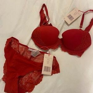 Stella McCartney Smooth and Lace Bra + Underwear